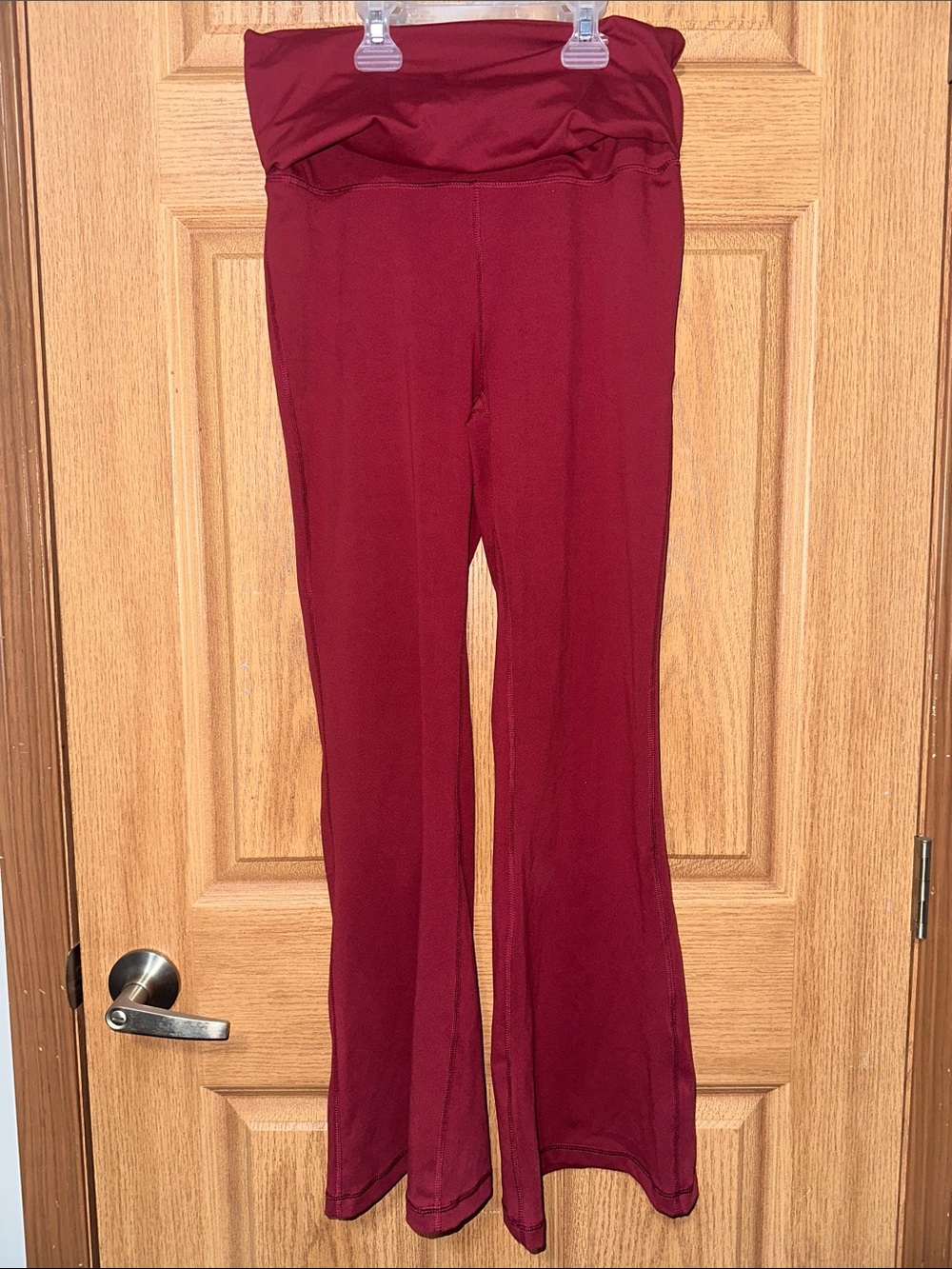 Yogalicious Burgundy Boot Cut Flare Pants